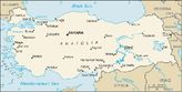 Karte der Türkei